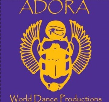 ADORA World Dance Productions &mdash; winged scarab emblem
