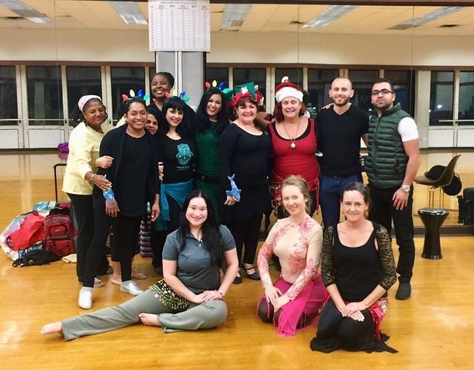 Jihan Jamal's class with live musicians, December 2018