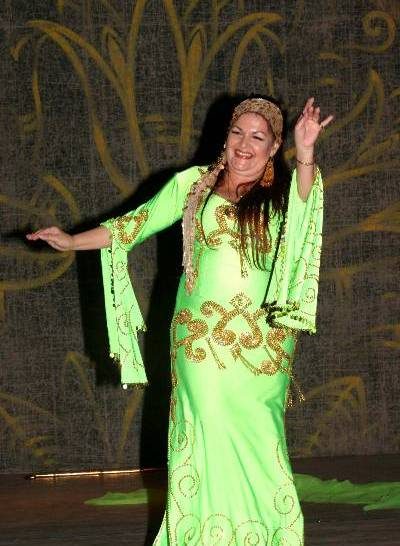 Jihan Jamal in a lime green saidi costume, Pembroke Pines